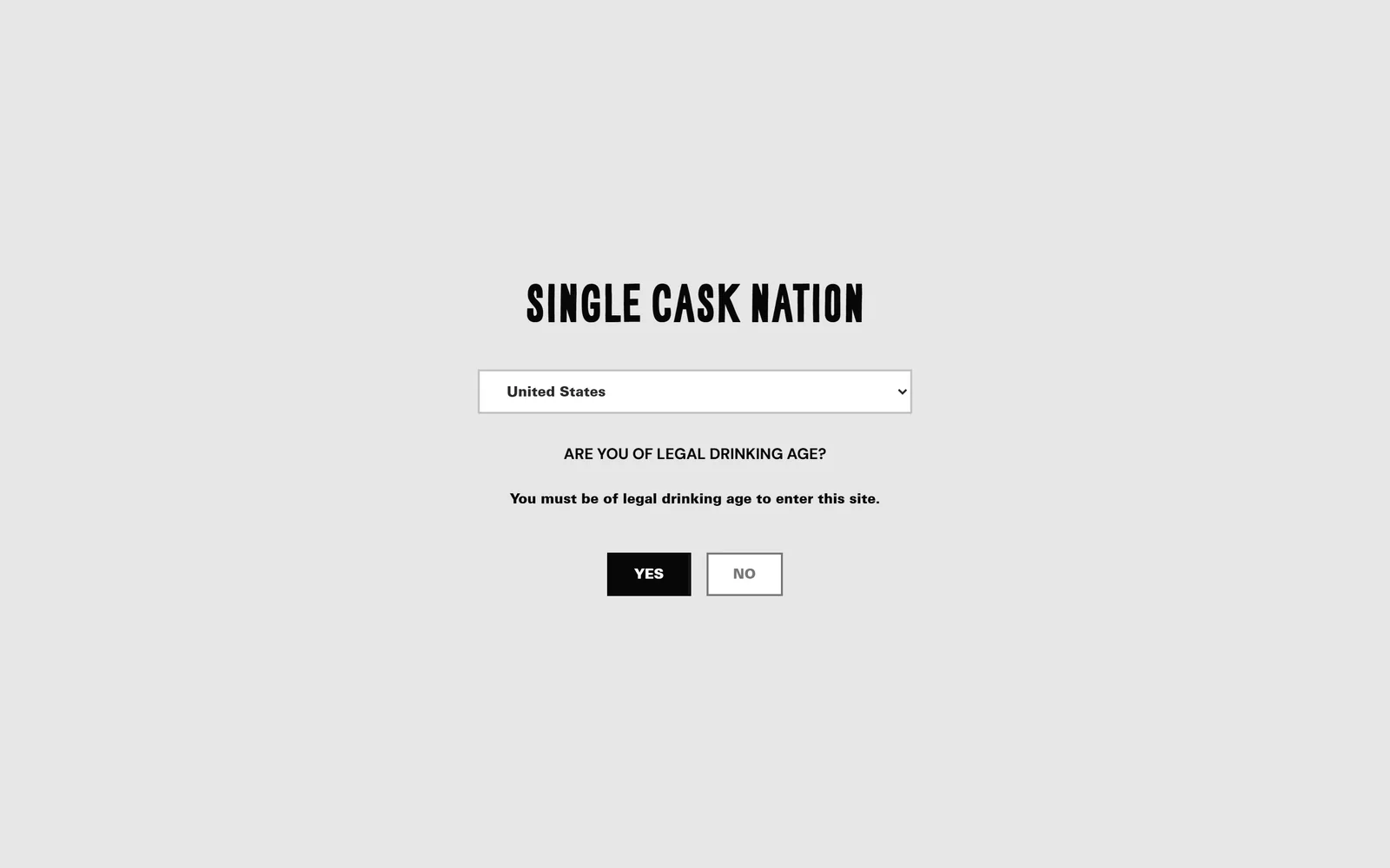 Single Cask Nation homepage